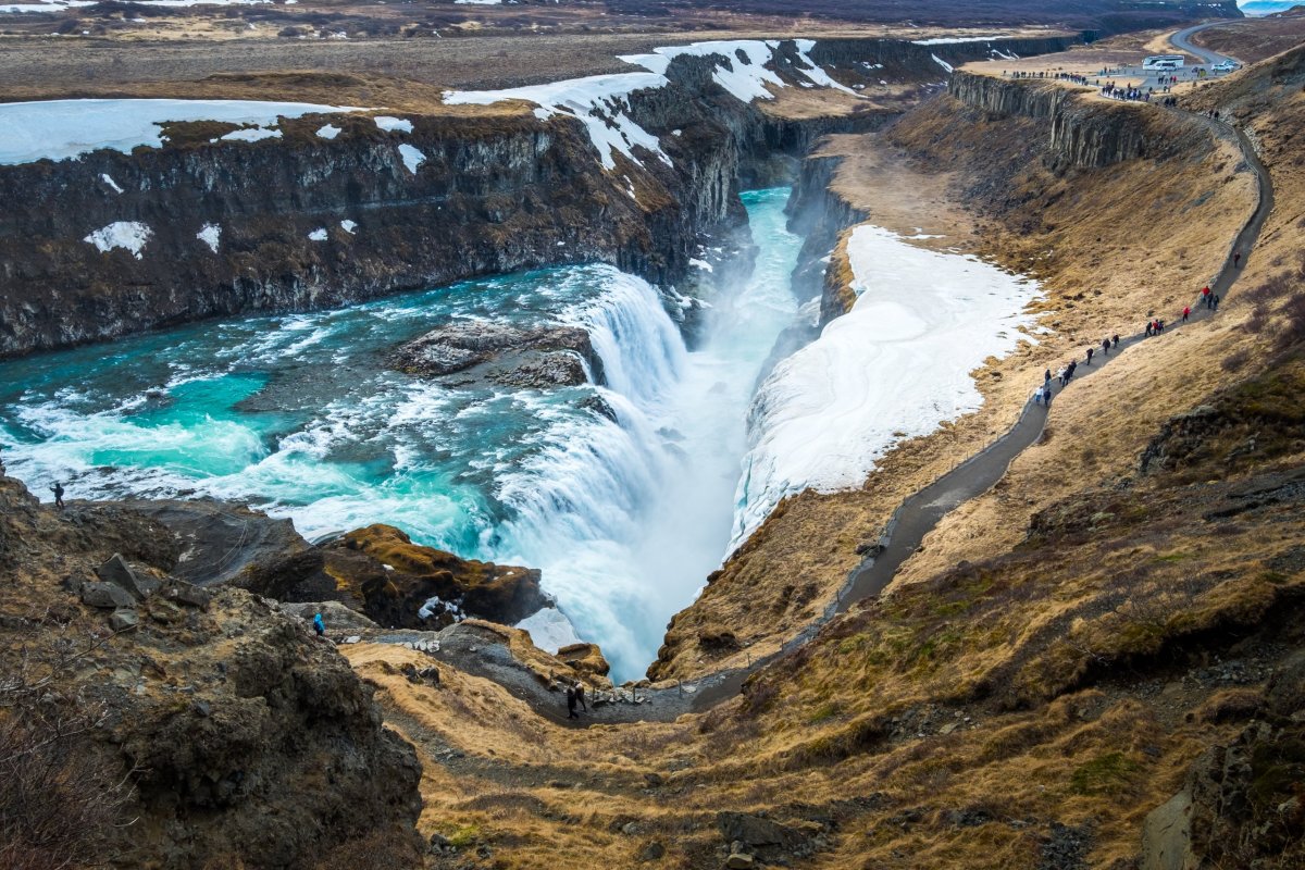 Vyhlídka Gullfoss