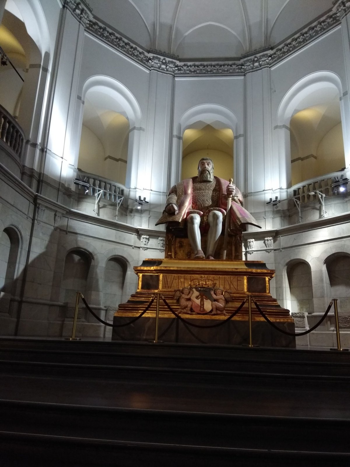 král Vasa v nadživotní velikosti