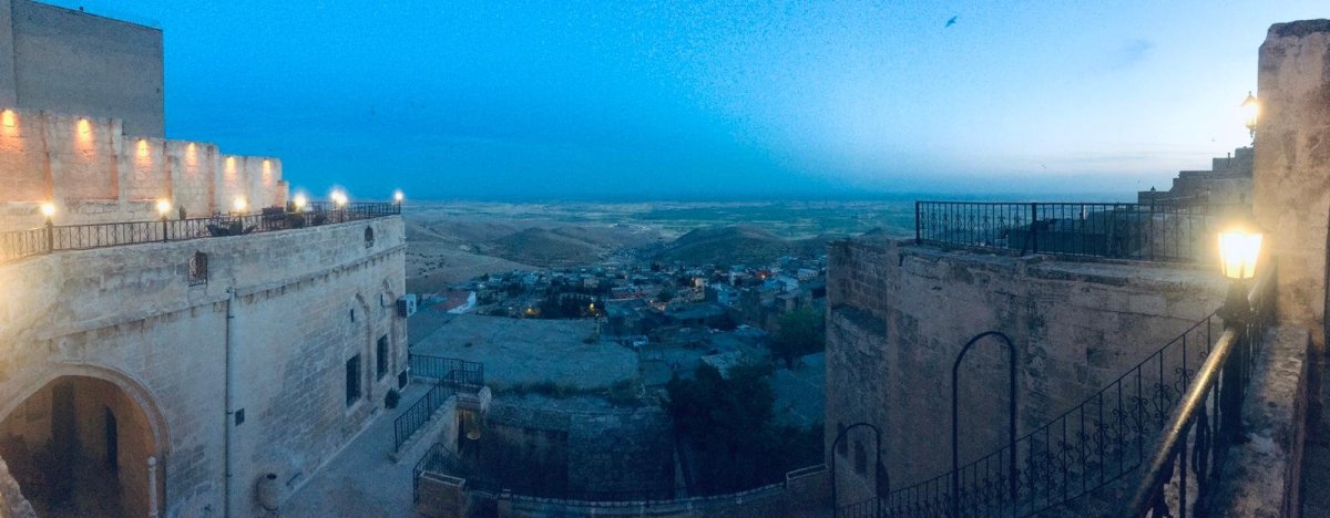 Večerní pohled na Mezopotámii