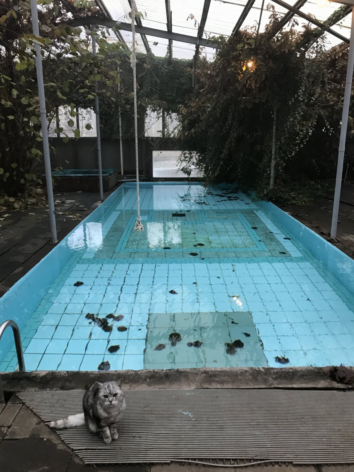 Vnitřní bazén v kempu Heydalur