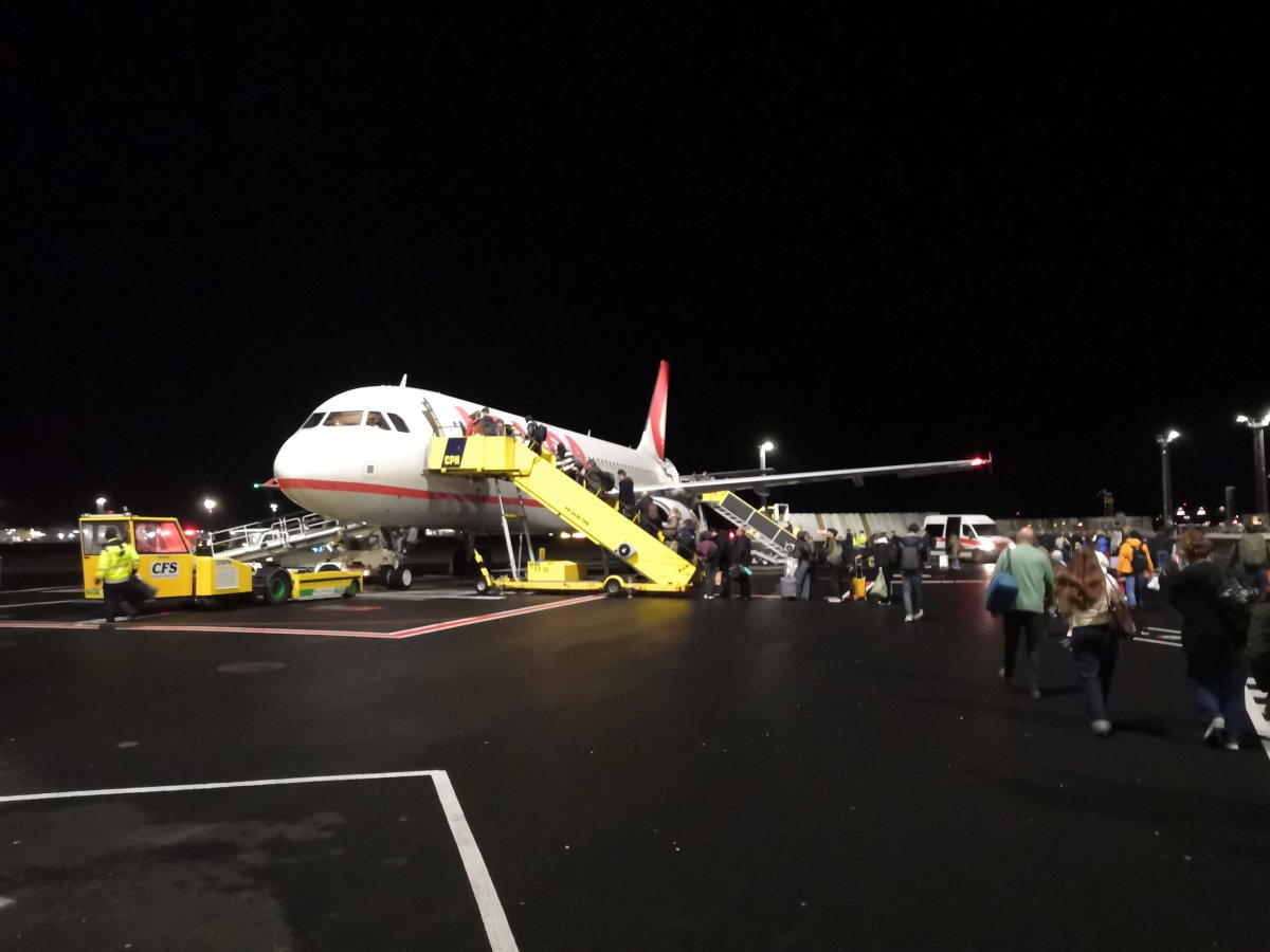 Airbus A320 na letišti v Kodani