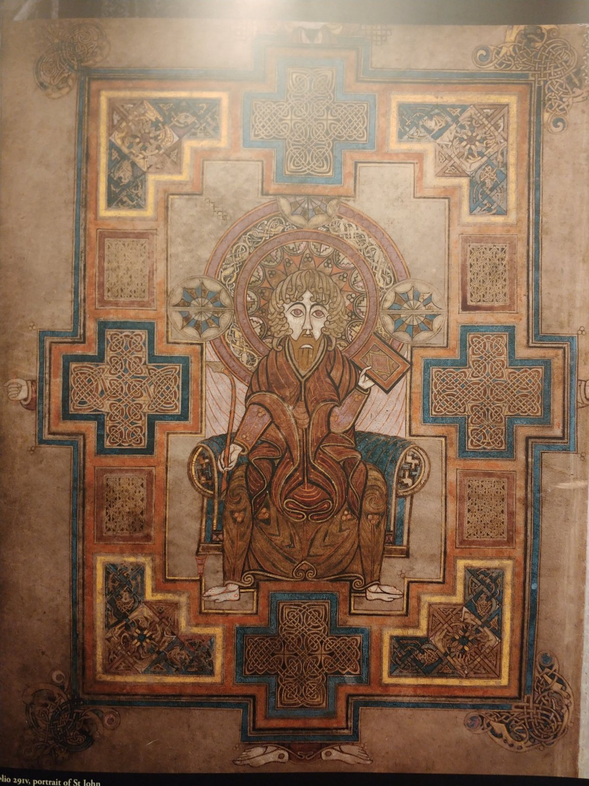 Jedna ze stránek Knihy z Kellsu