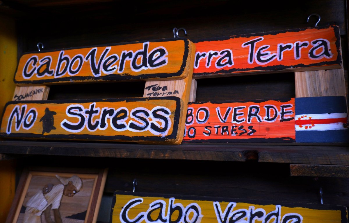 Moto "No stress" v obchodě