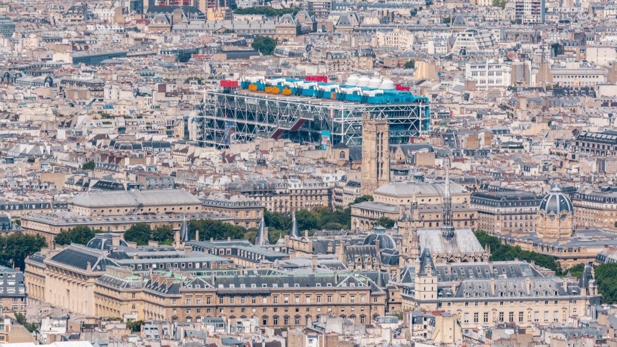 Center Pompidou z Eiffelovky