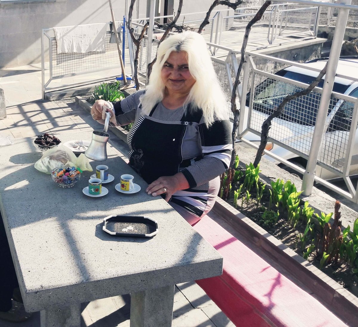 ranní káva s Luciou