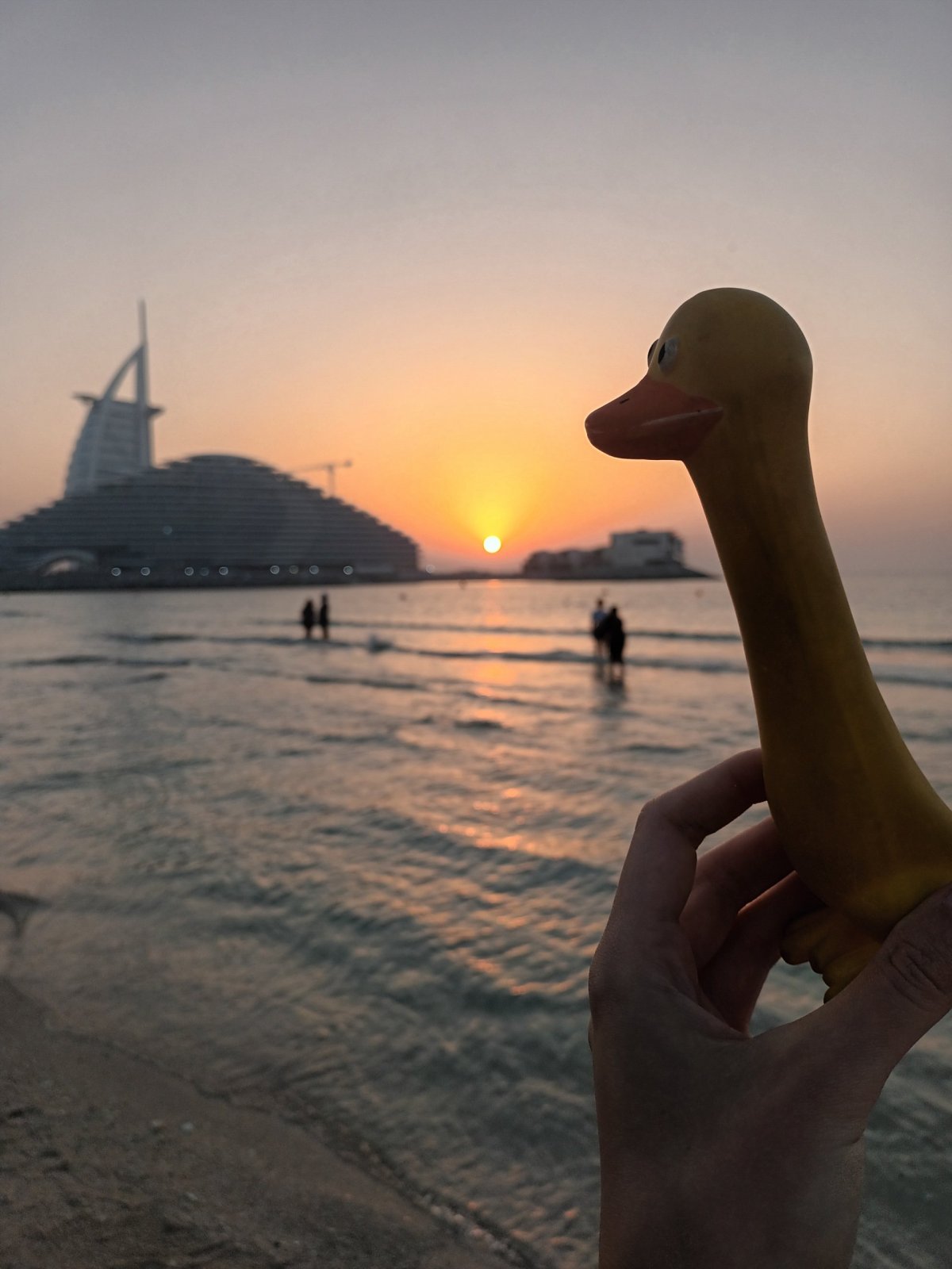 Zapadající sluníčko nad Burj Al Arab