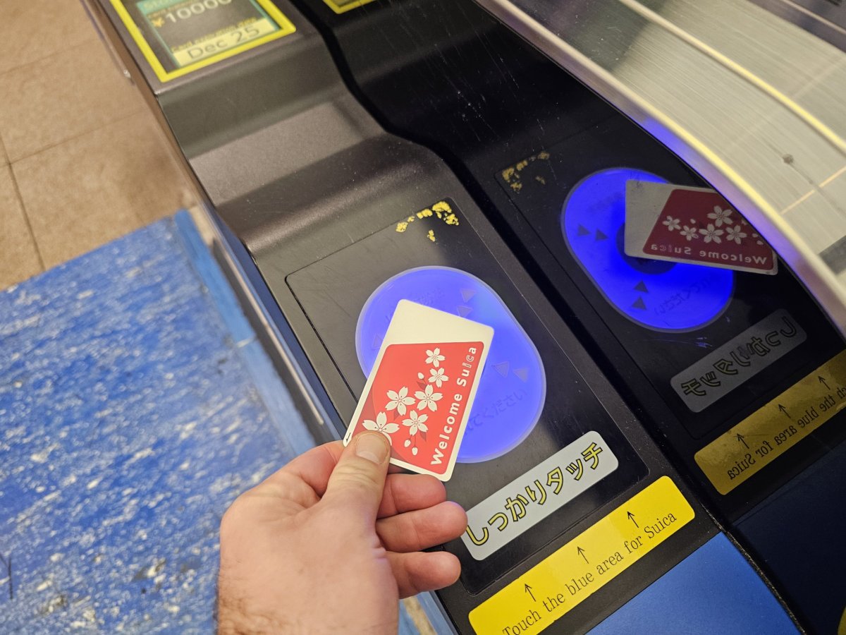 Použití karty Suica