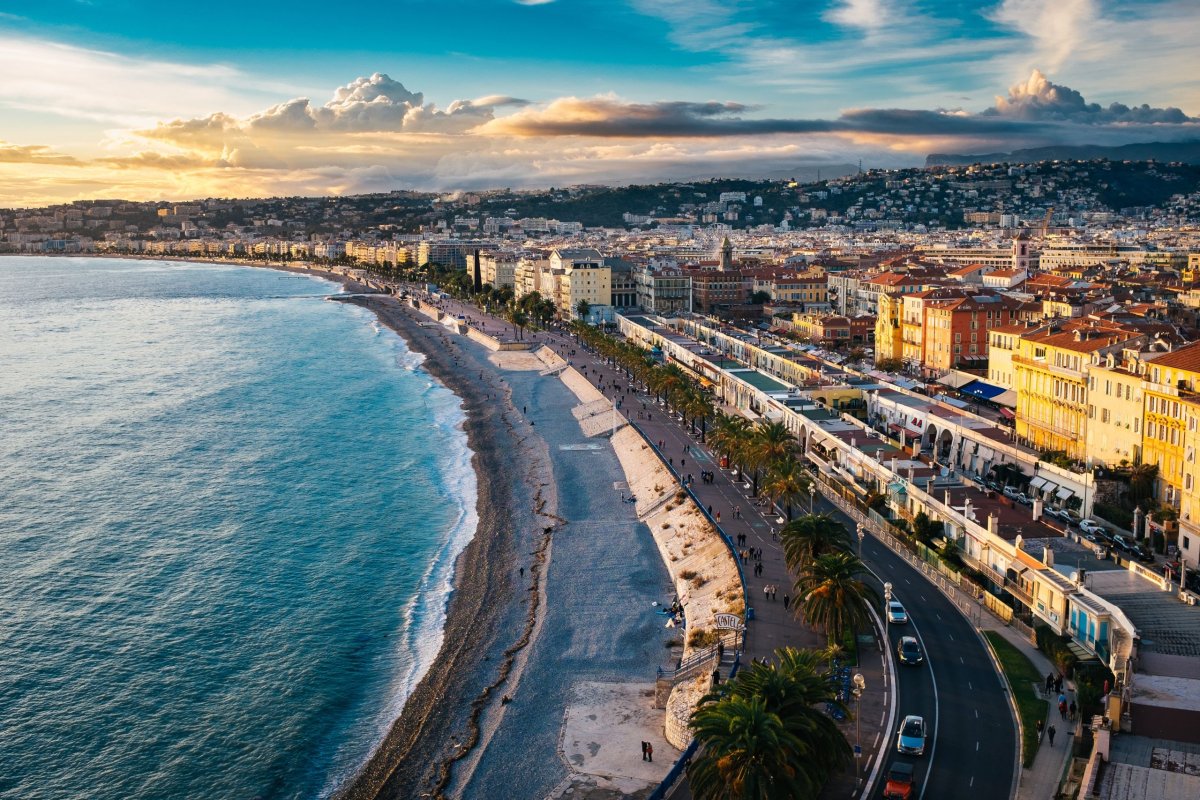 Západ slunce nad Nice