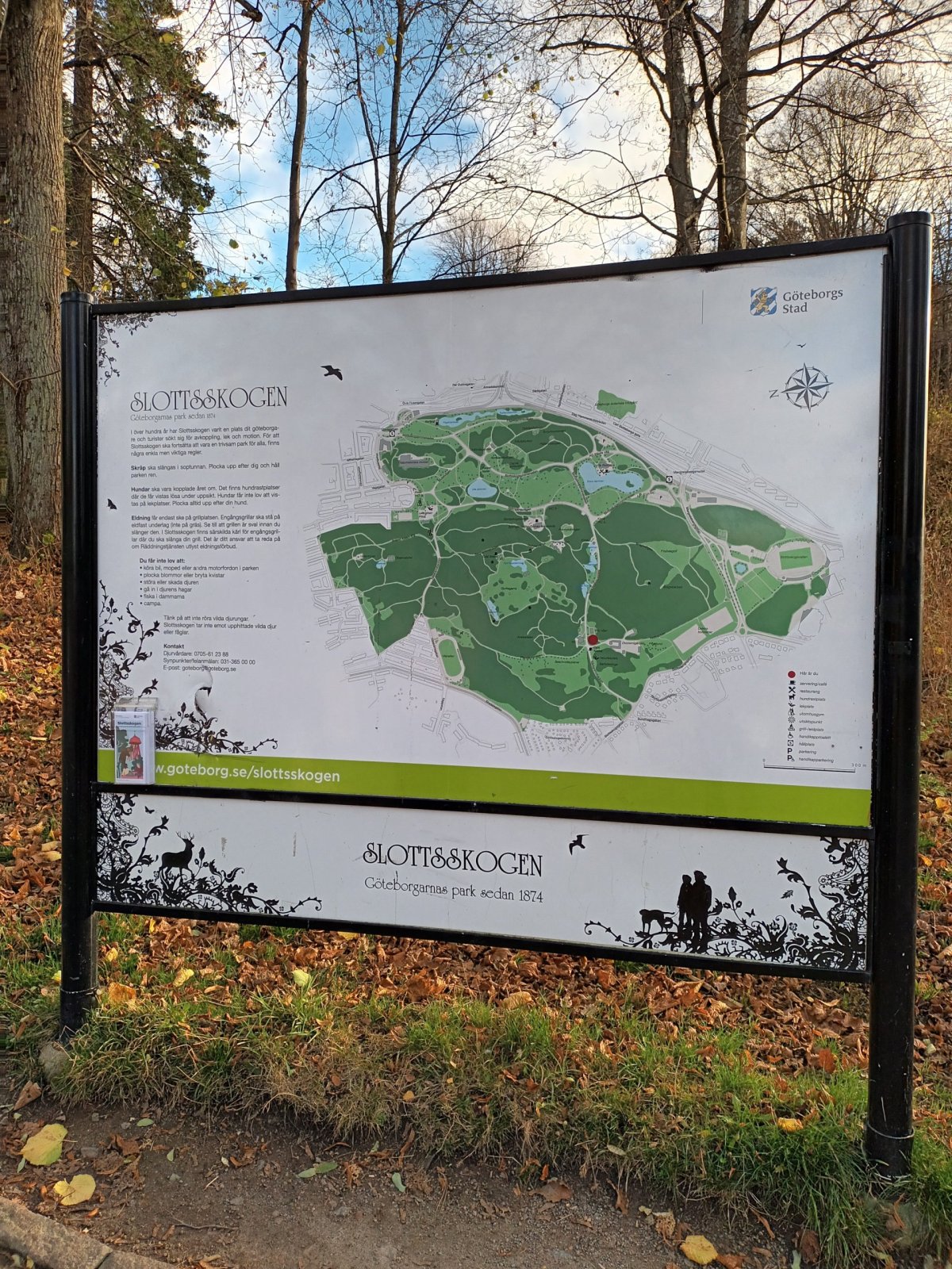 Areál parku Slottsskogen