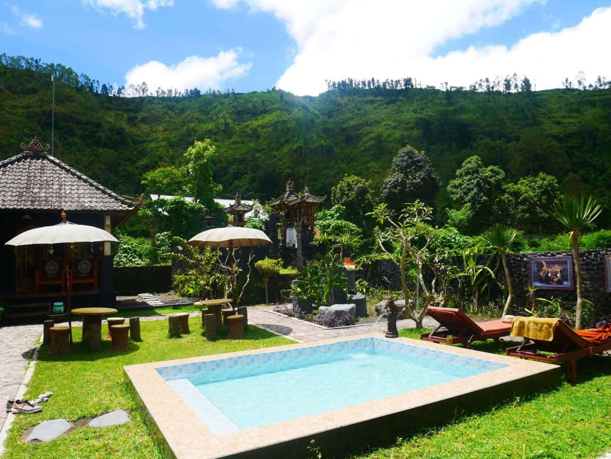 ubytování u jezera Batur