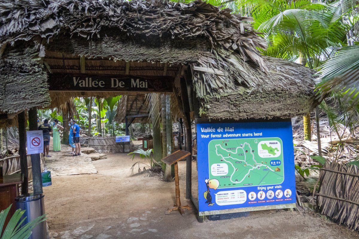 národního parku Valley de Mai 