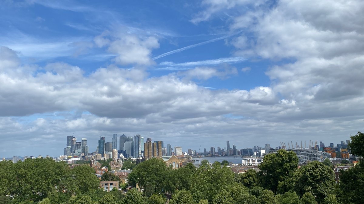Výhled z Greenwich parku