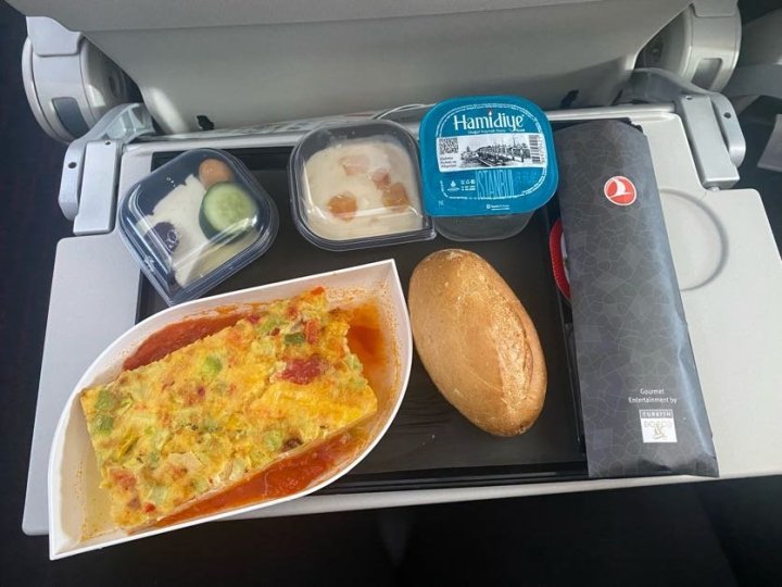Snídaně v letadle