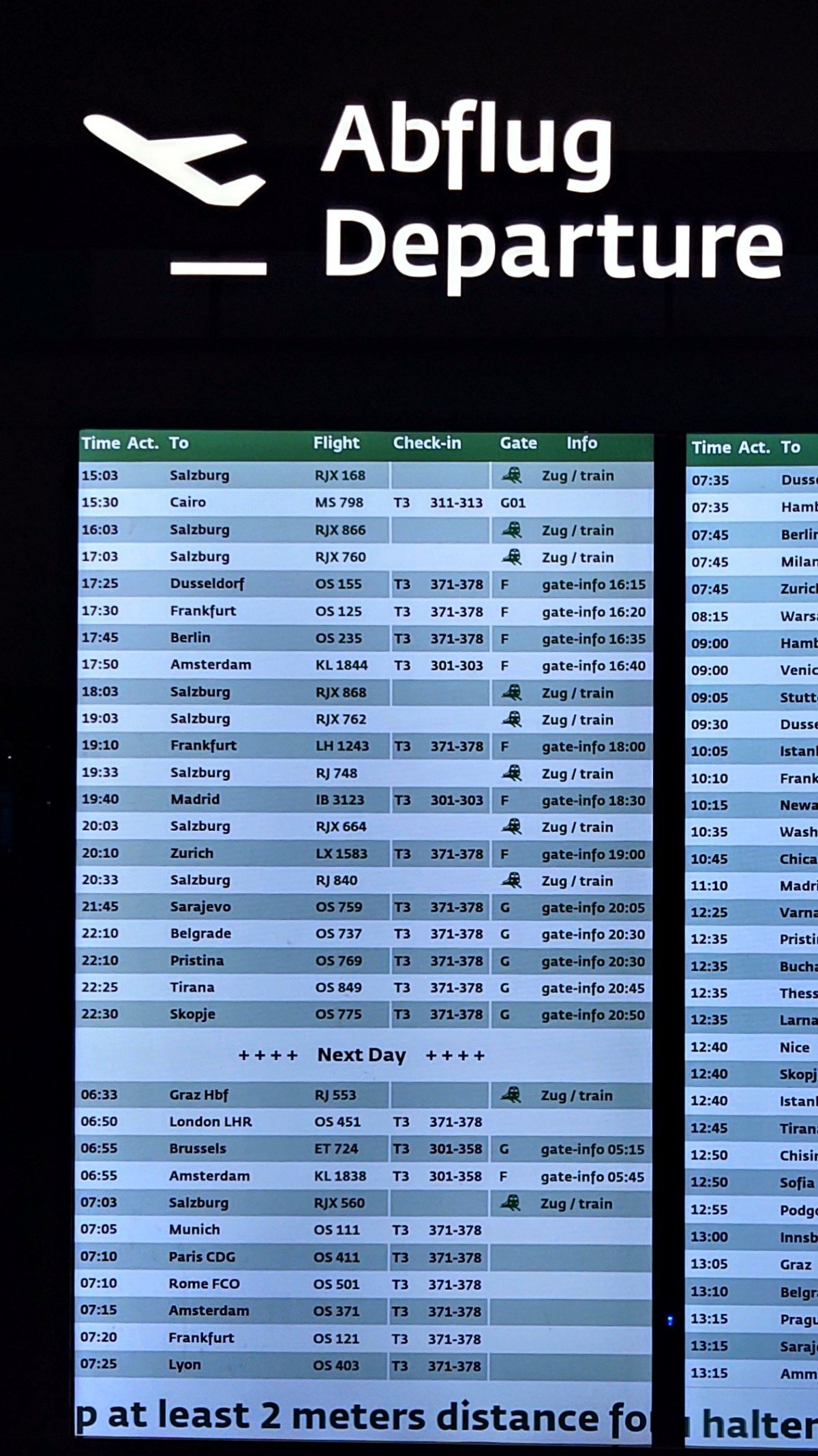 Koncem dubna 2021 toho z Vídně opravdu moc nelétalo