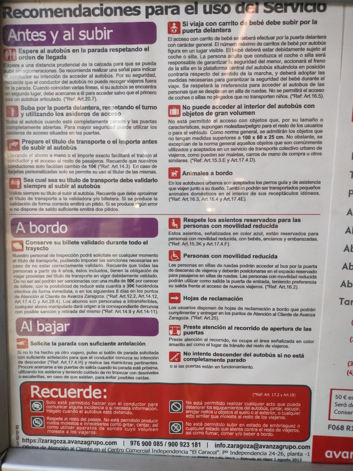 přepravní podmínky