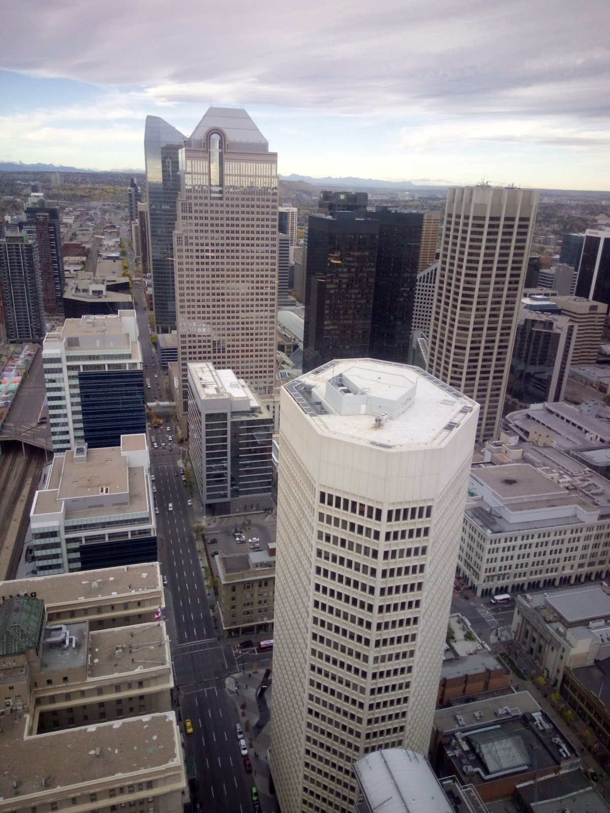 Výhled z Calgary Tower