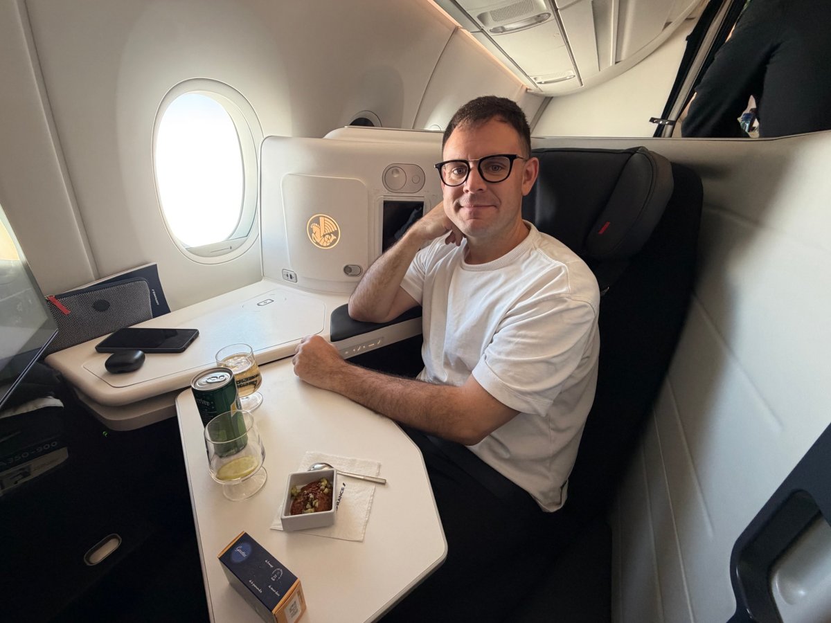 Já v business class Air France