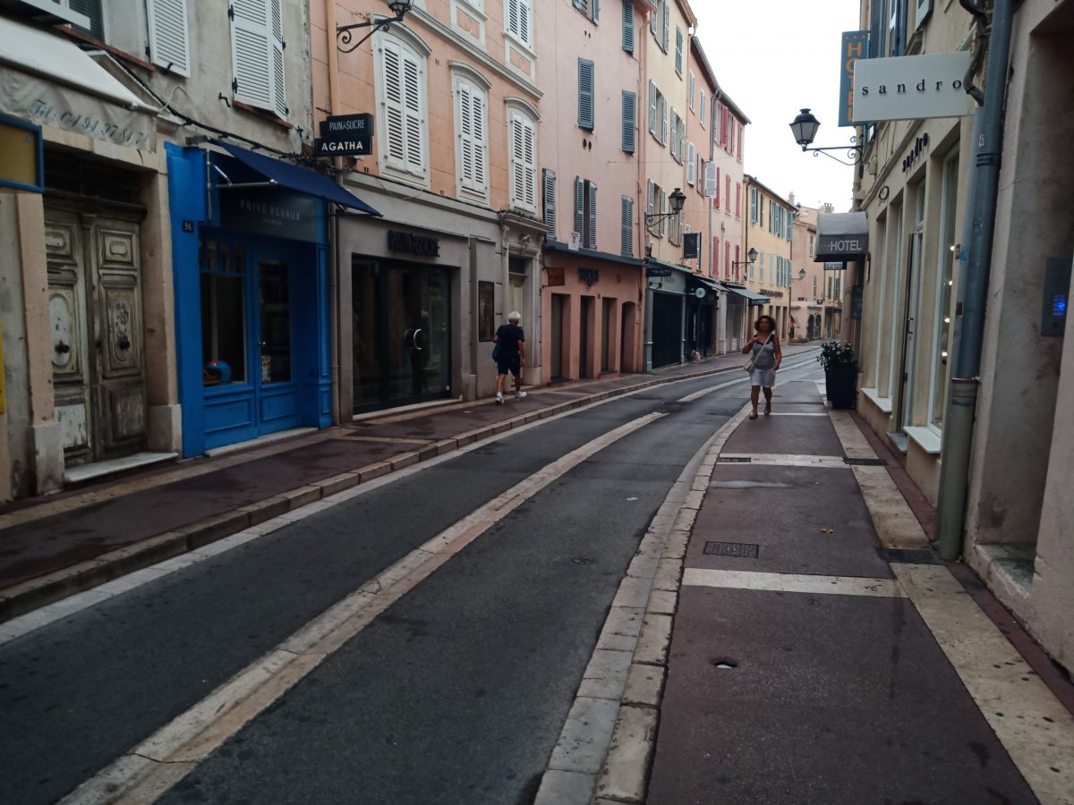 Ulice města Tropez Saint