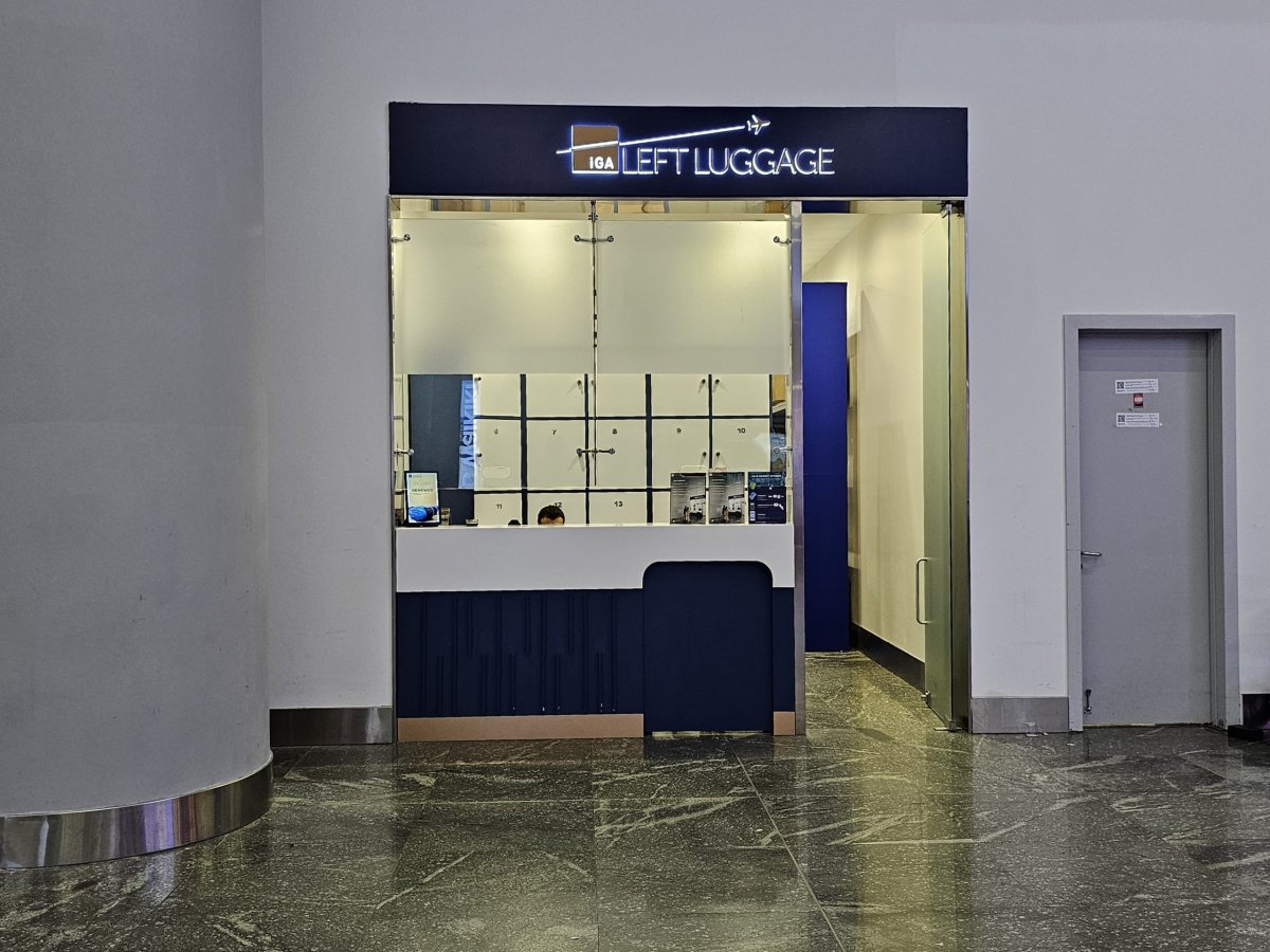 Úschovna zavazadel v tranzitní zóně