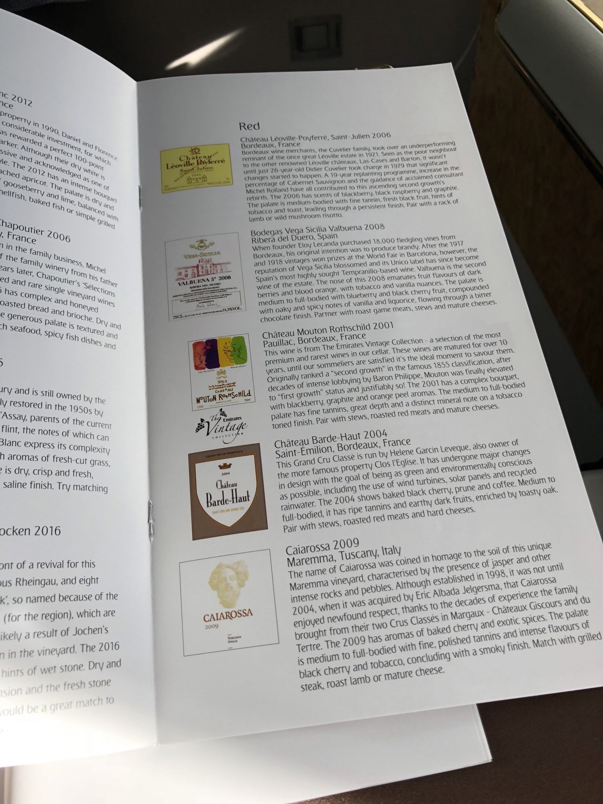 Výber červených vín ve First