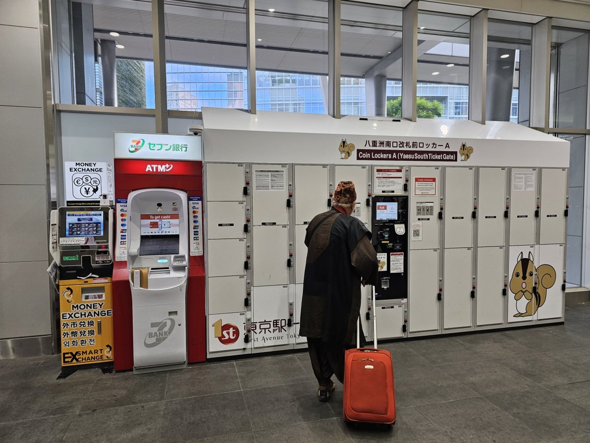 Skříňky na úschovu zavazadel