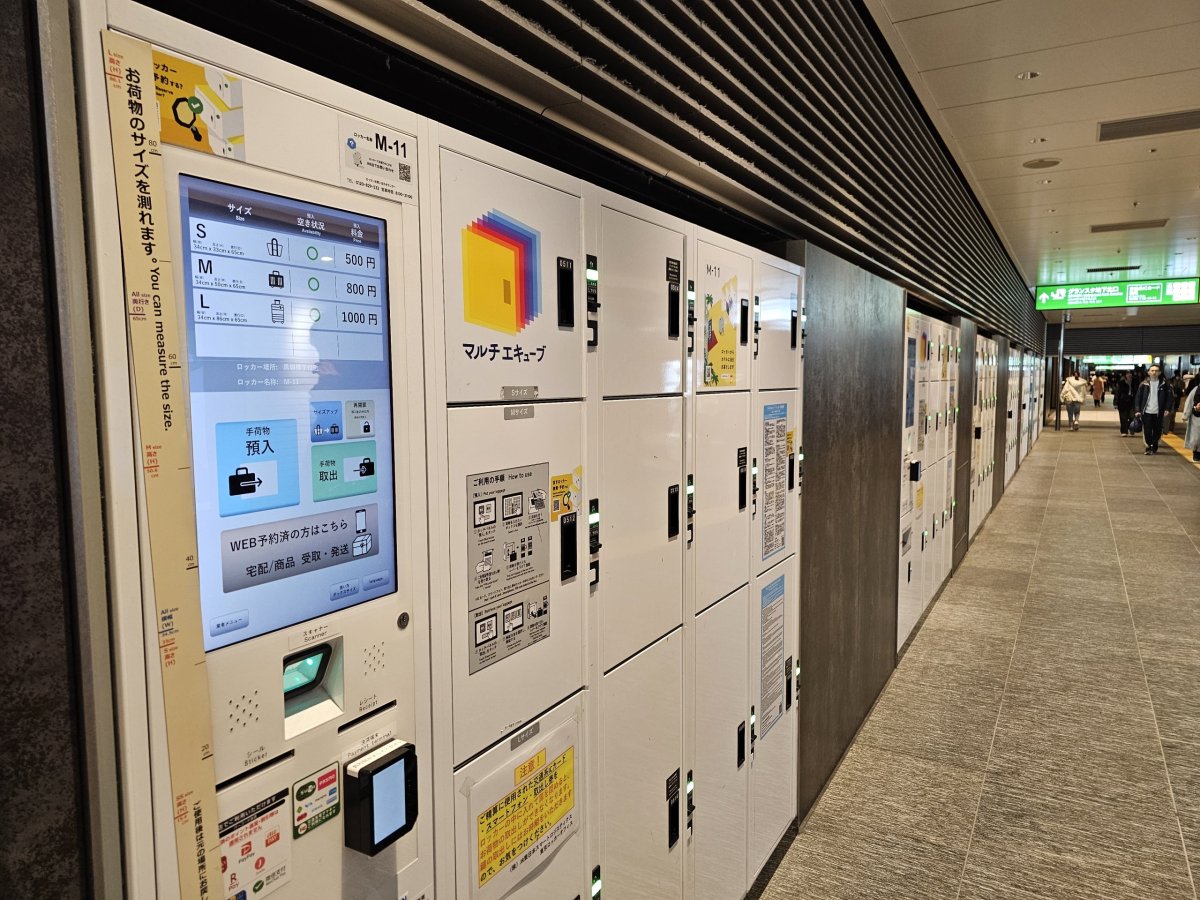 Skříňky na úschovu zavazadel