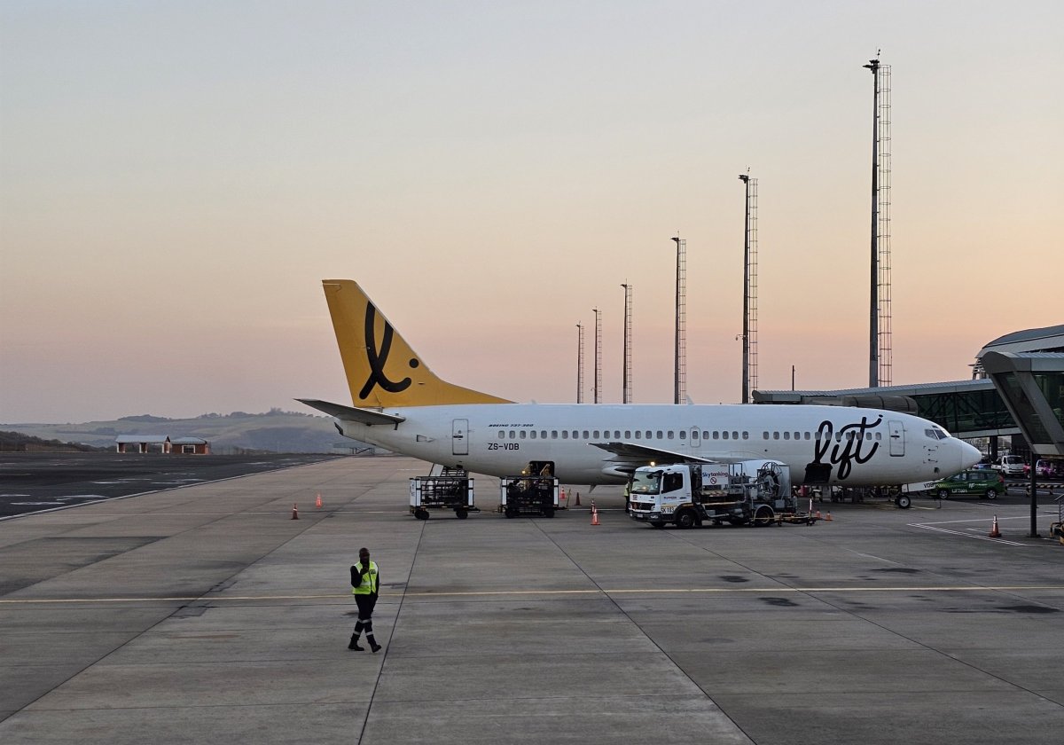 Boeing 737 na letišti Durban