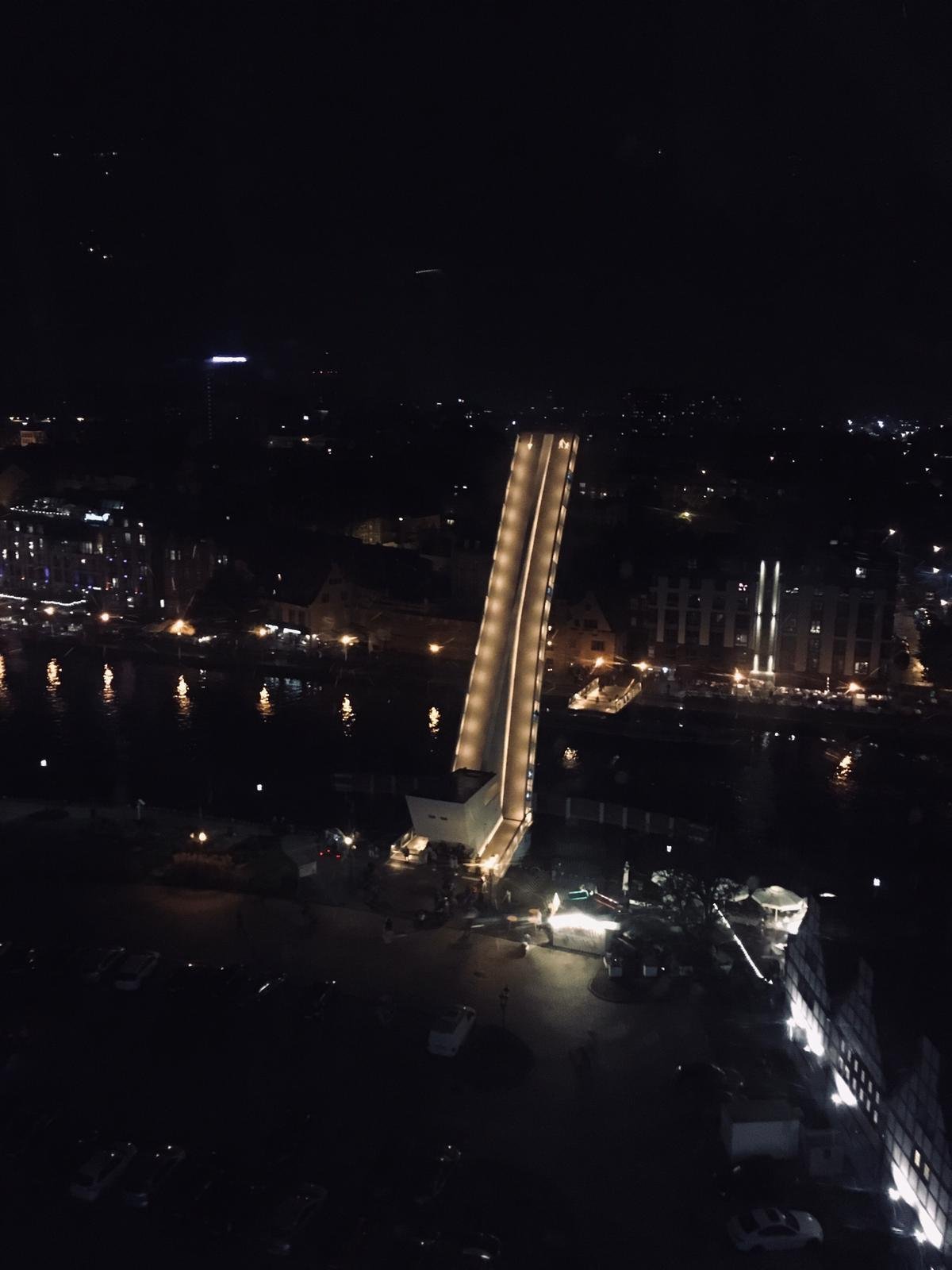 Pohled na zvedací most z ruského kola