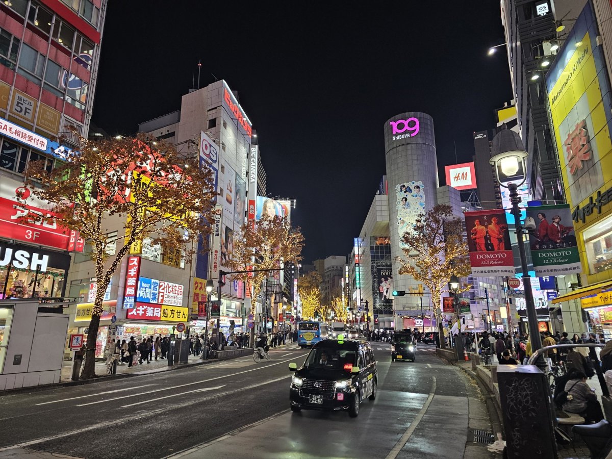Noční Shibuya