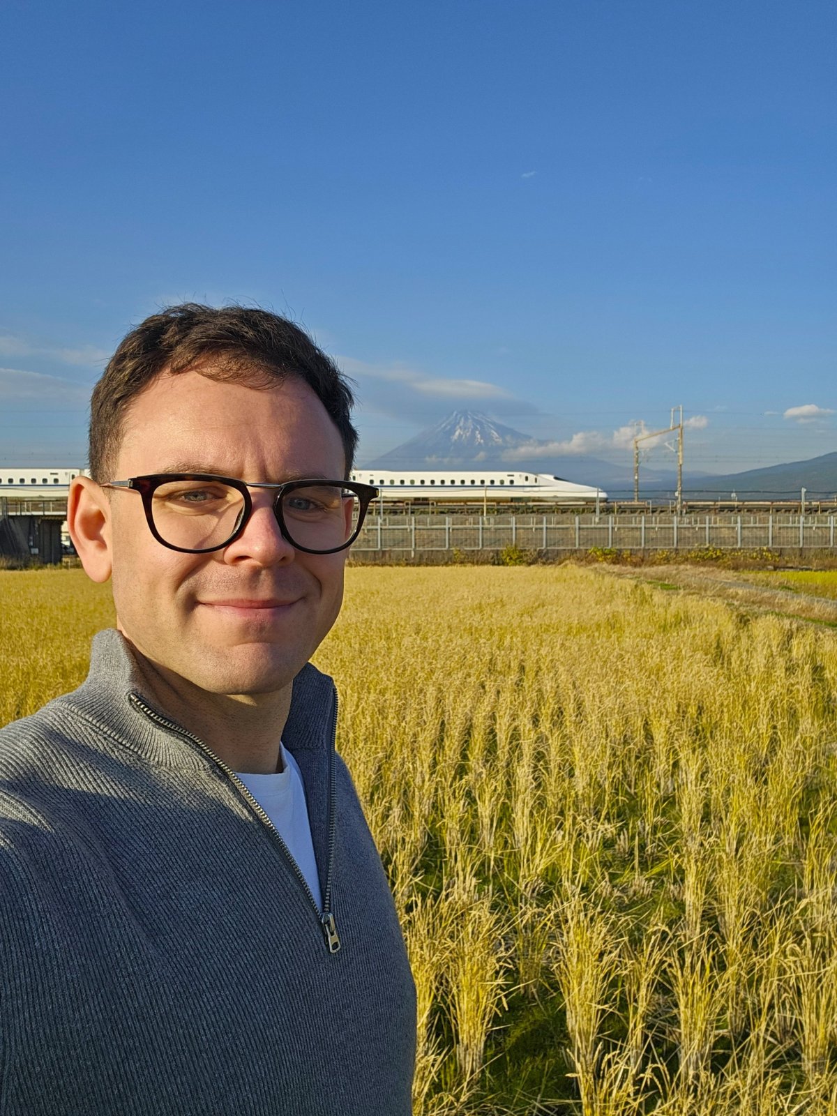 Já na fotospotu u města Fuji