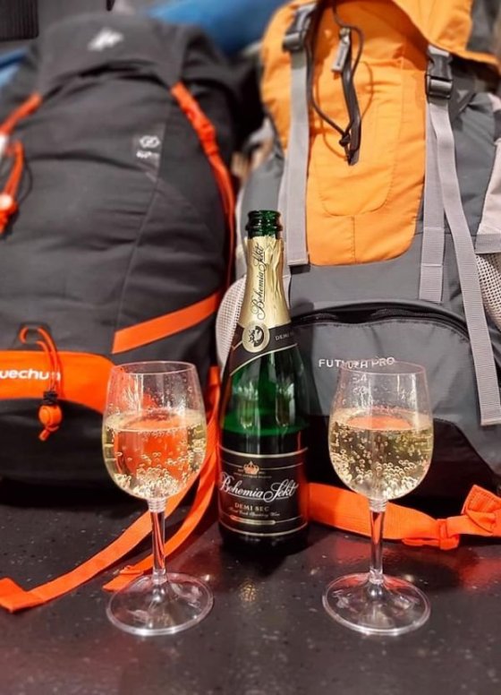 letiště Vídeň - Já a Míša :)