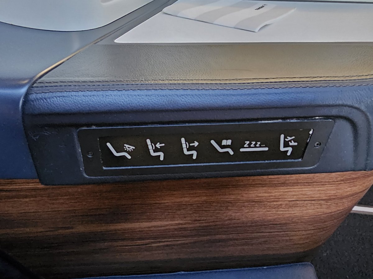 Ovládací panel sedačky