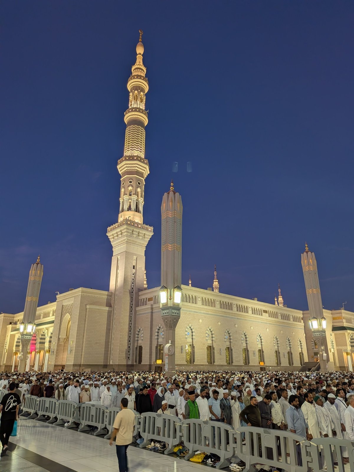 Ruch těsně před modlitbou