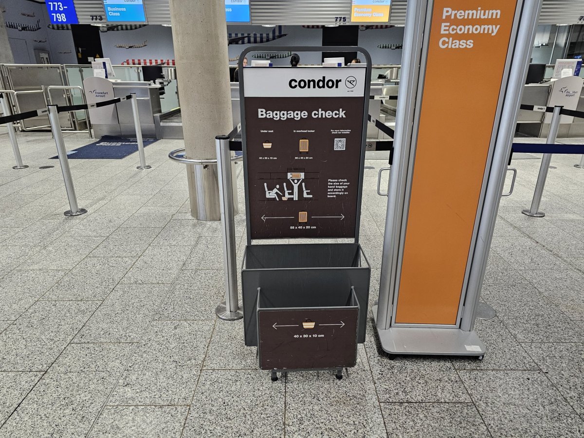 Šablona na příruční zavazadlo