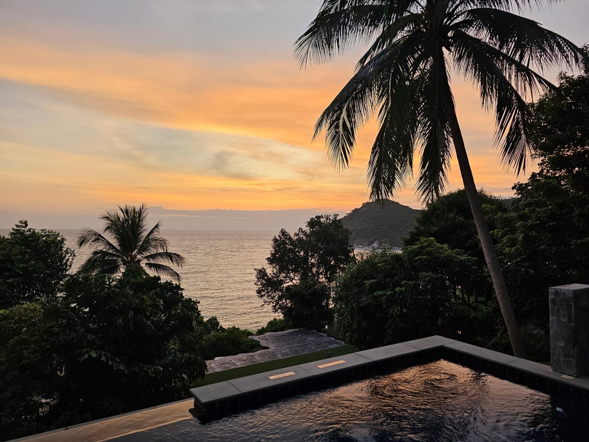 Ranní výhled z pokoje