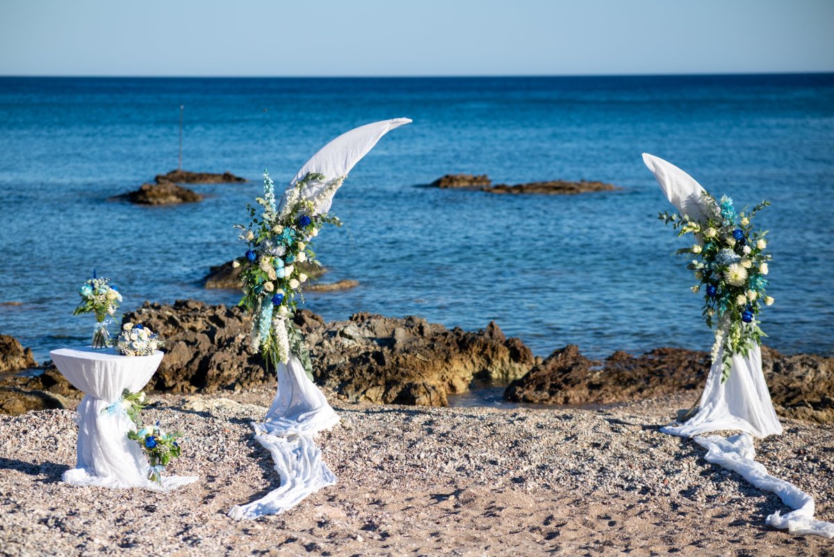 Dekorace v místě obřadu 