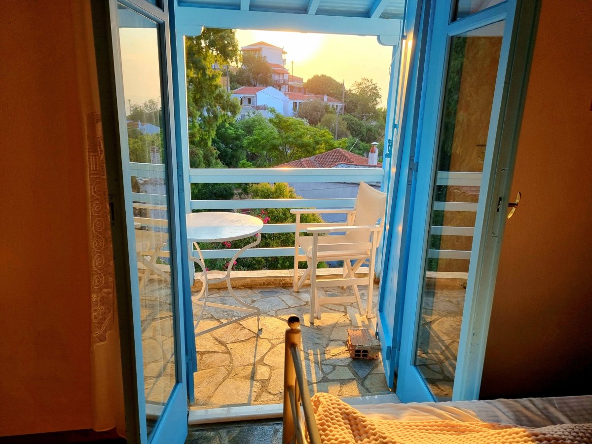 Ranní výhled z ložnice