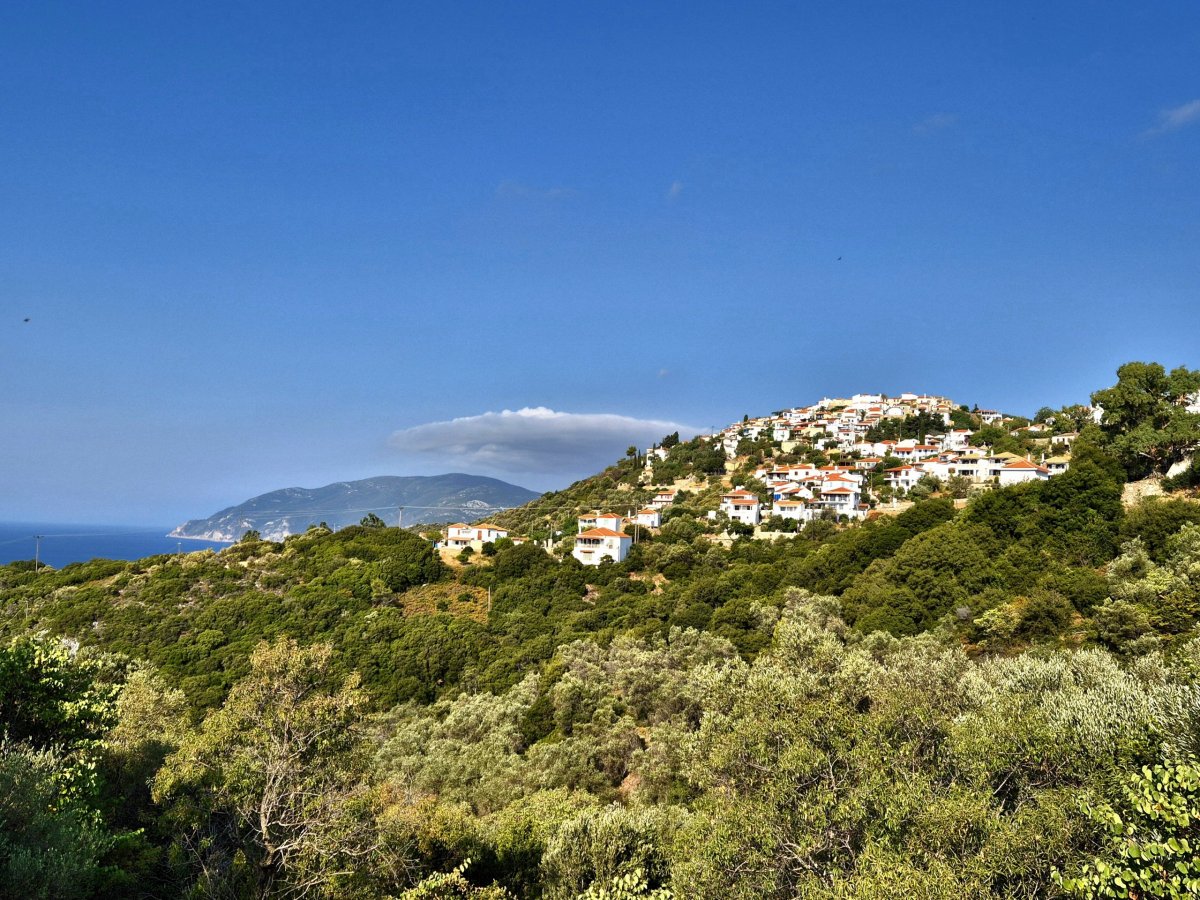 Výhled na choru po cestě do přístavu