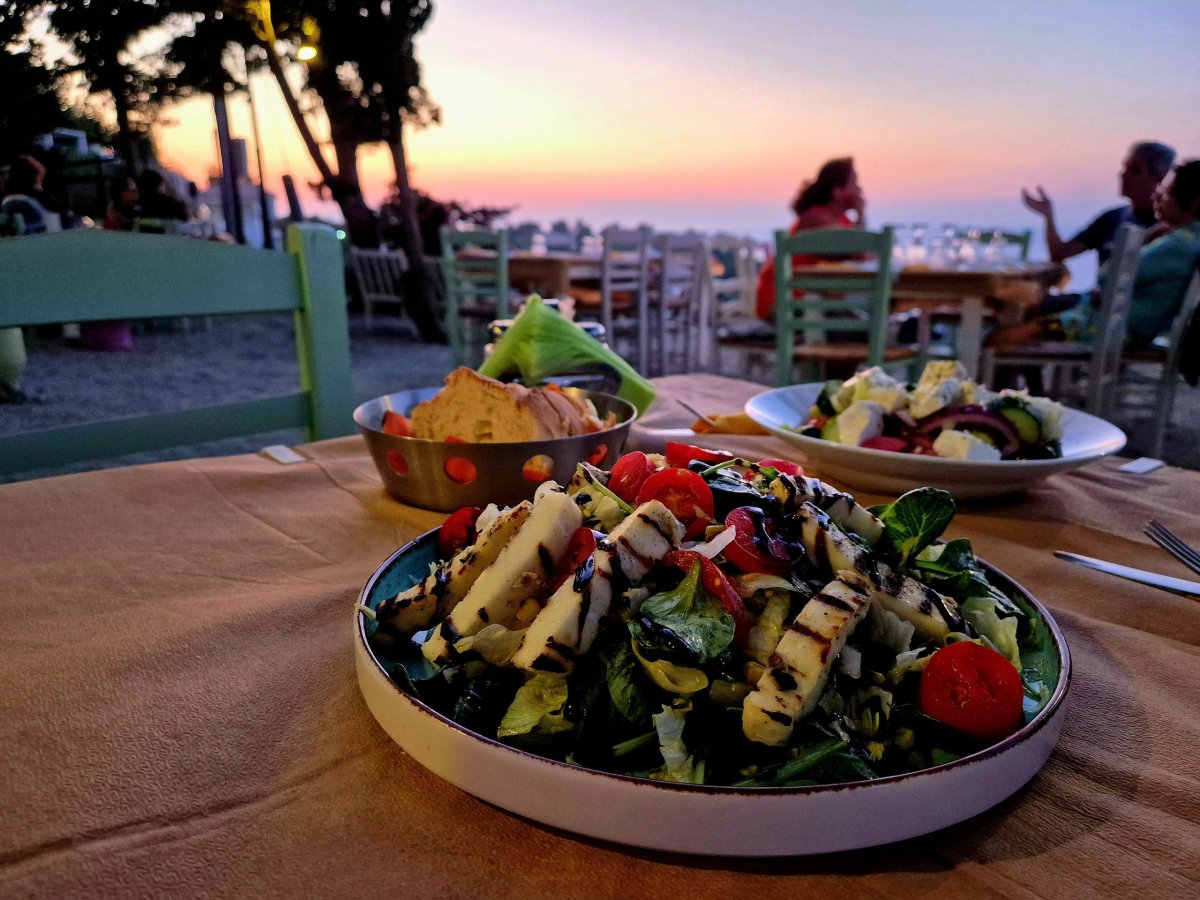 Večeře v restauraci Panselinos