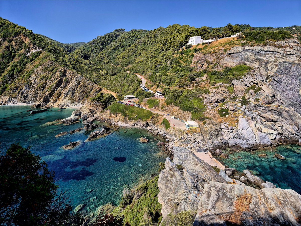 Agios Ioannis - výhled shora