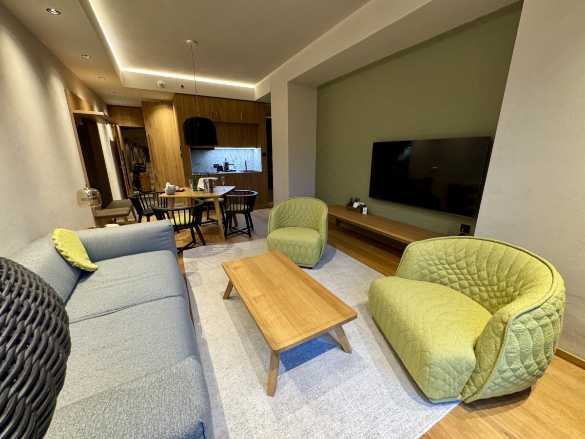 Obývací pokoj a kuchyňka