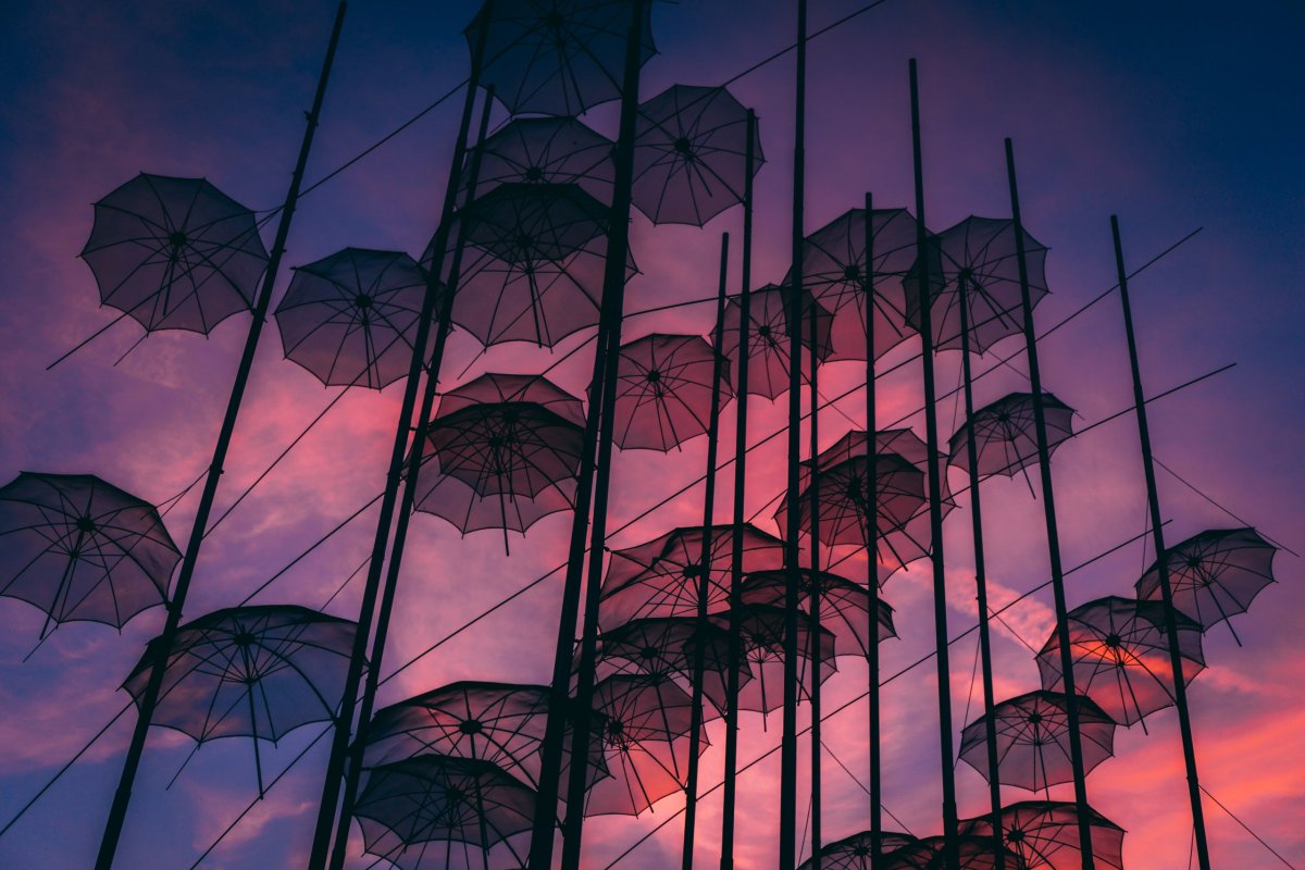 Socha deštníků