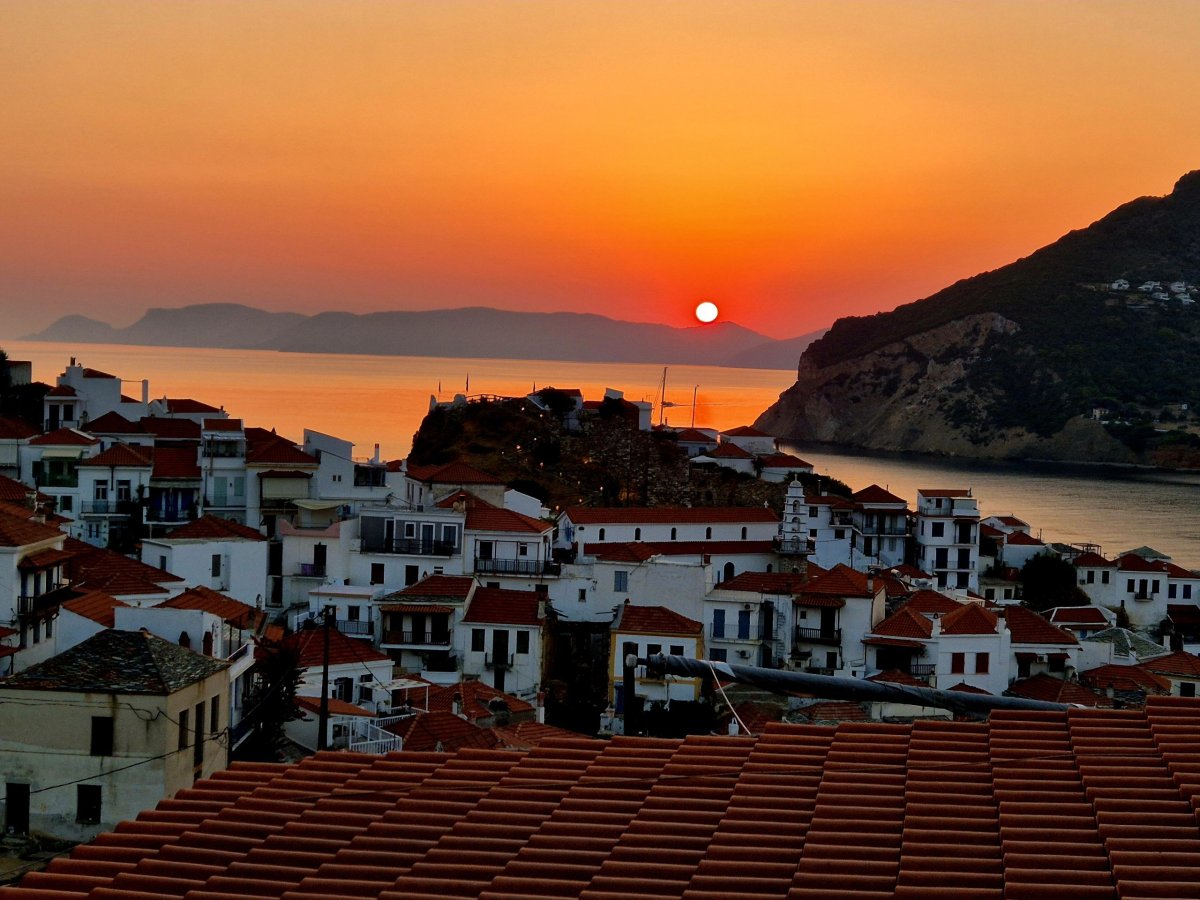 Poslední východ slunce z balkónu