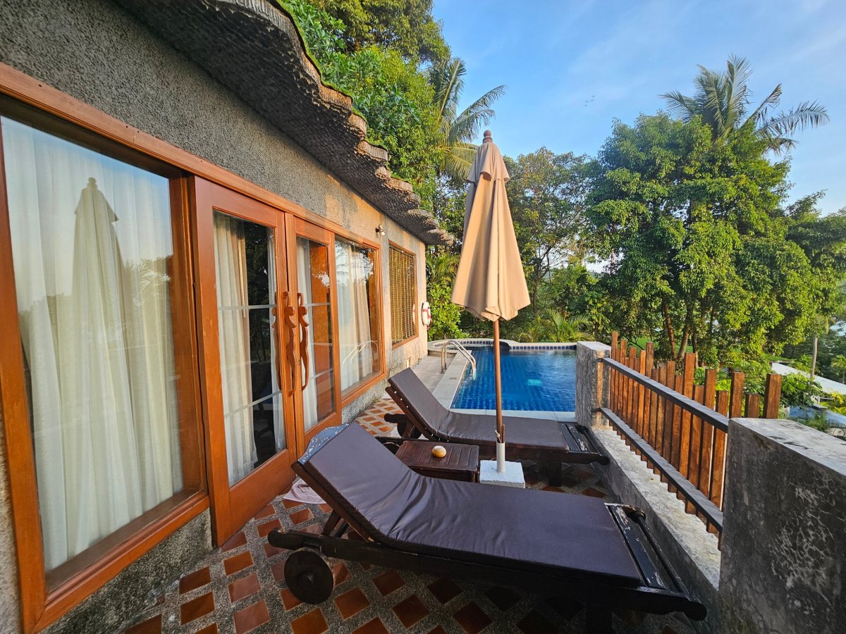 Terasa u naší vily