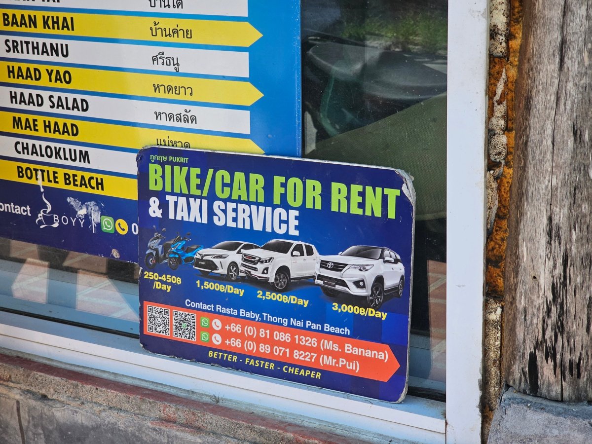 Ceny půjčoven skútrů a aut