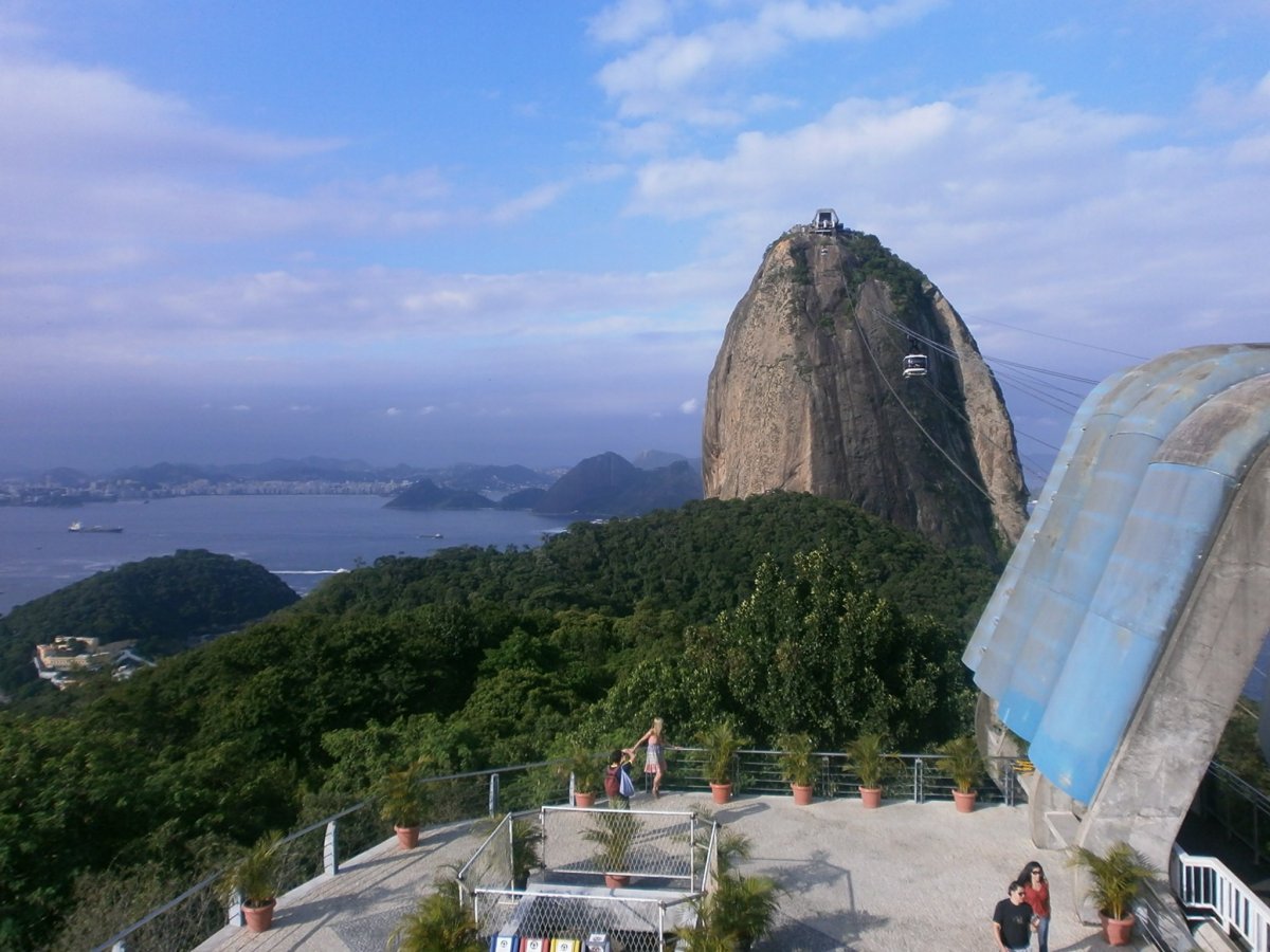 Pohled na cukrovou homoli z Morro da Urca