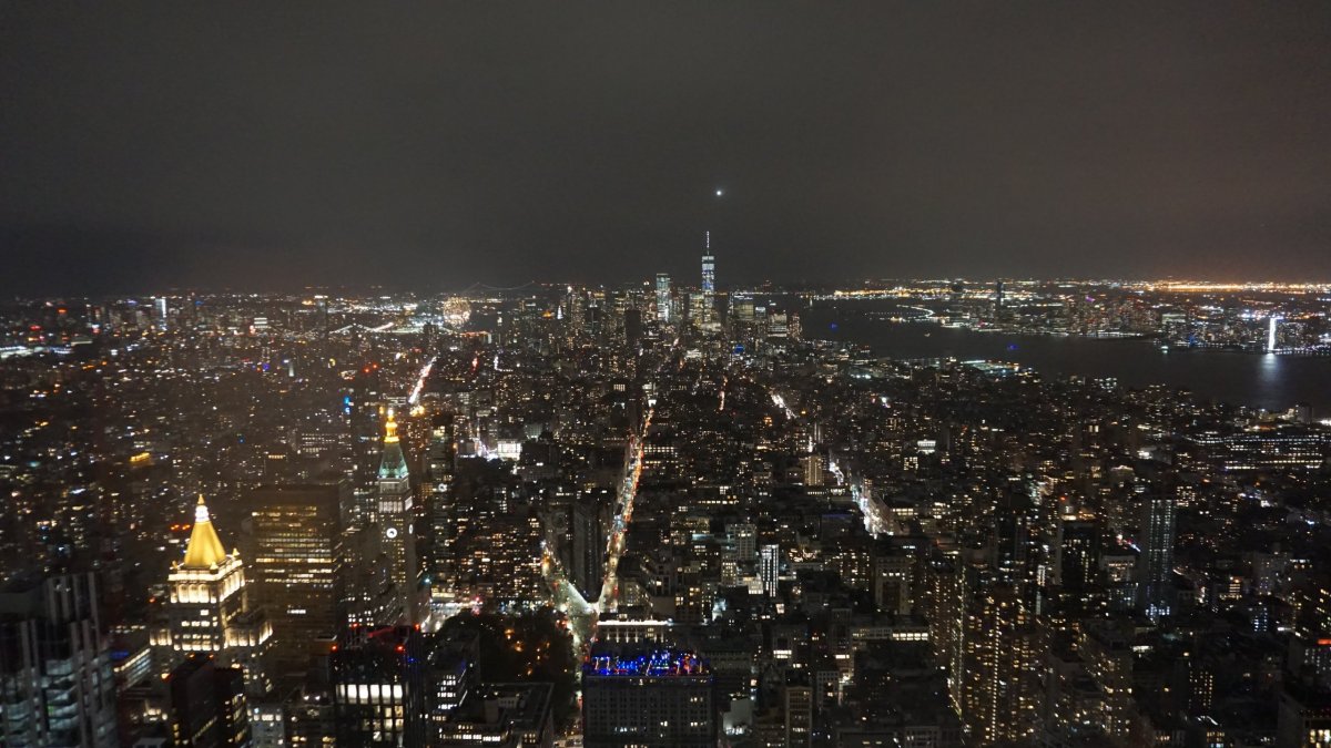 Večerní výhled z Empire State Building