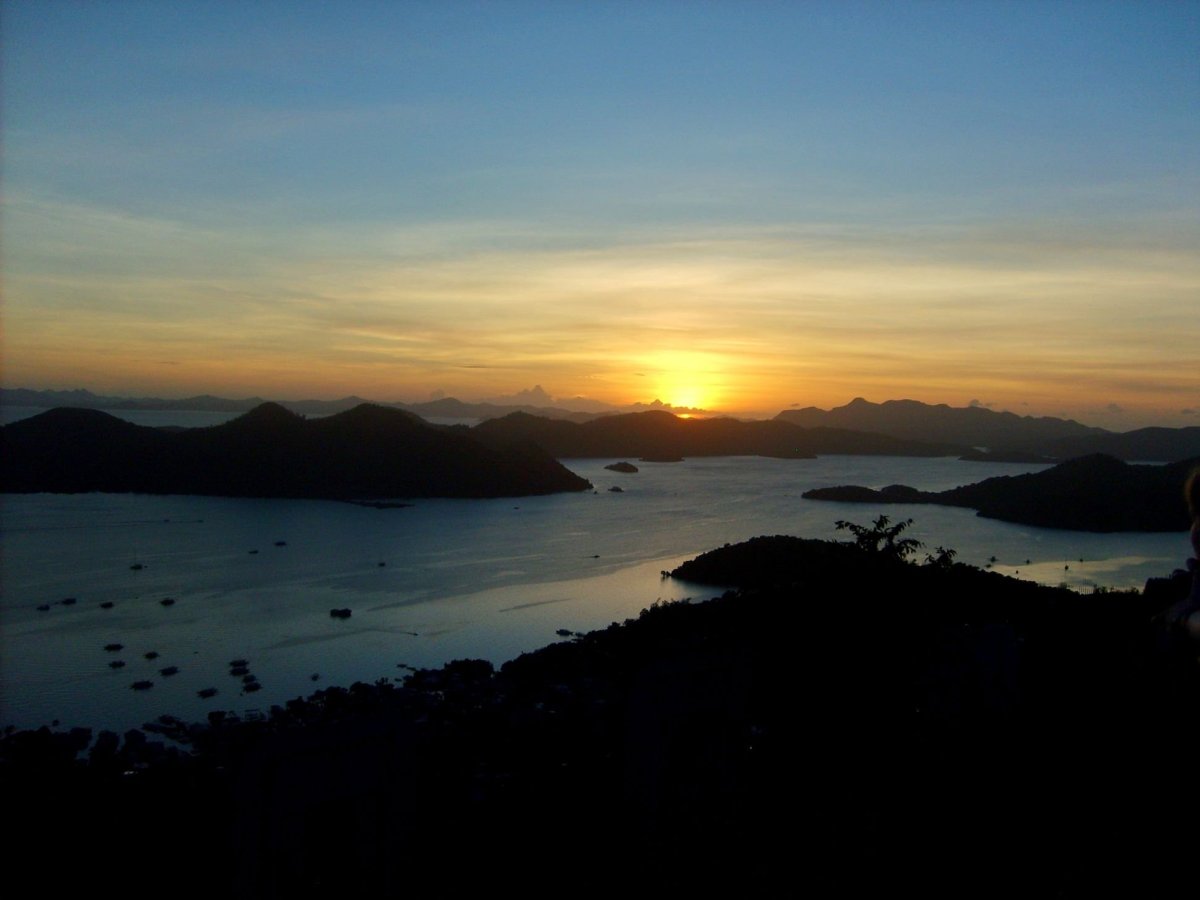 Vyhlídka v Coron town