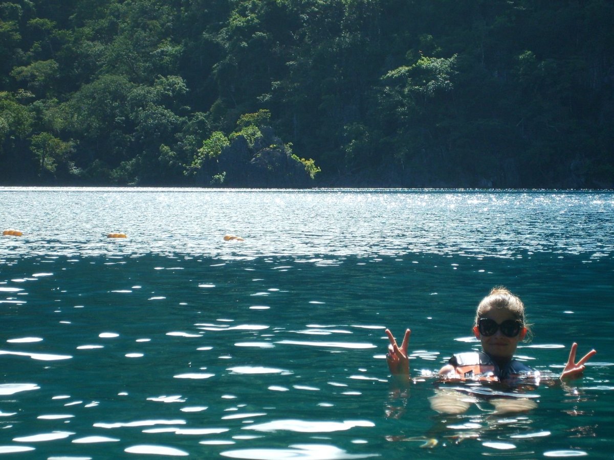Koupání v Kayagan lake - nádherná voda