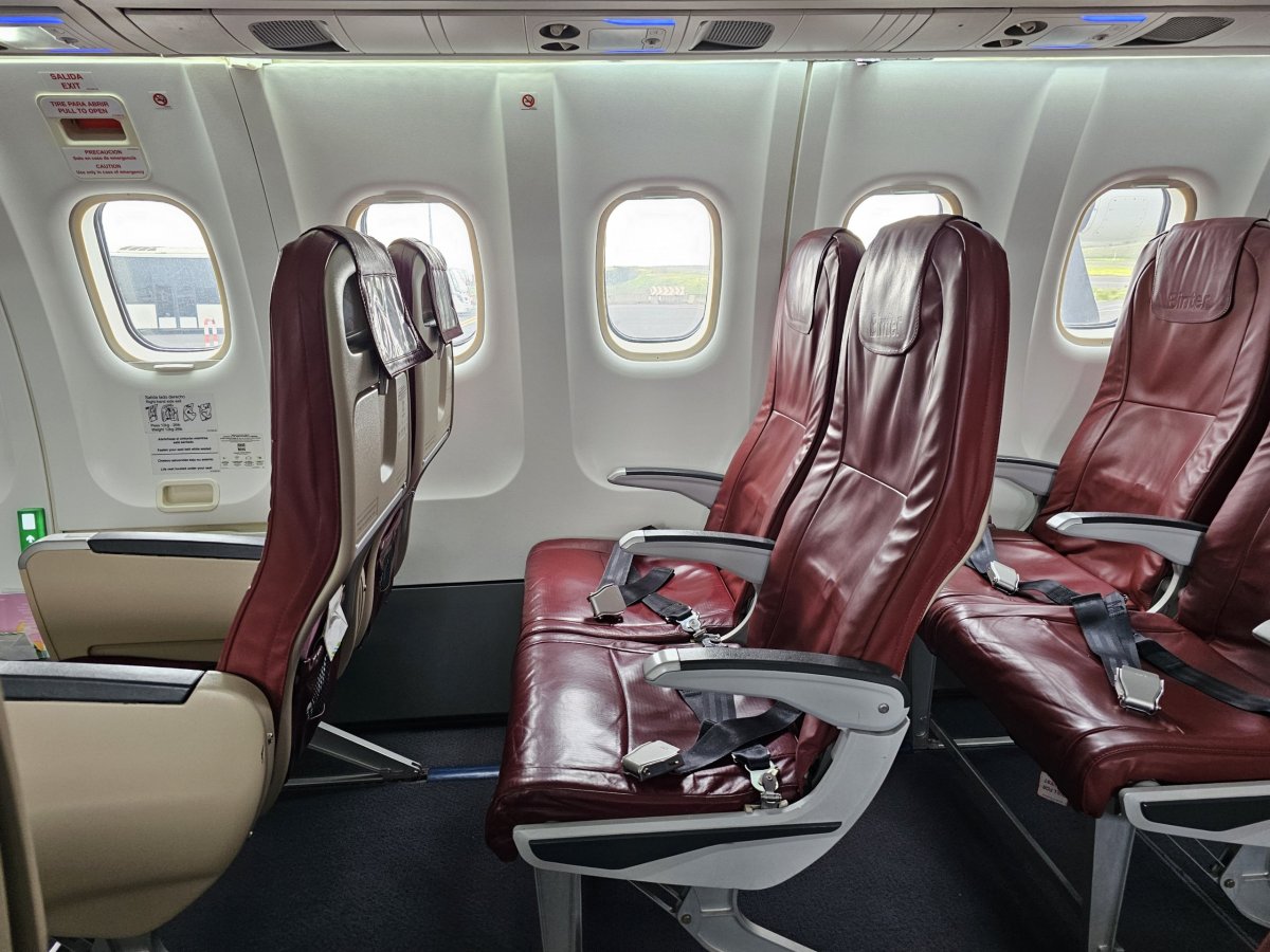 Sedačky v letadle ATR72